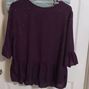Glittery peplum